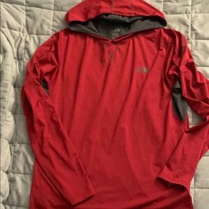 North face hooded long sleeve